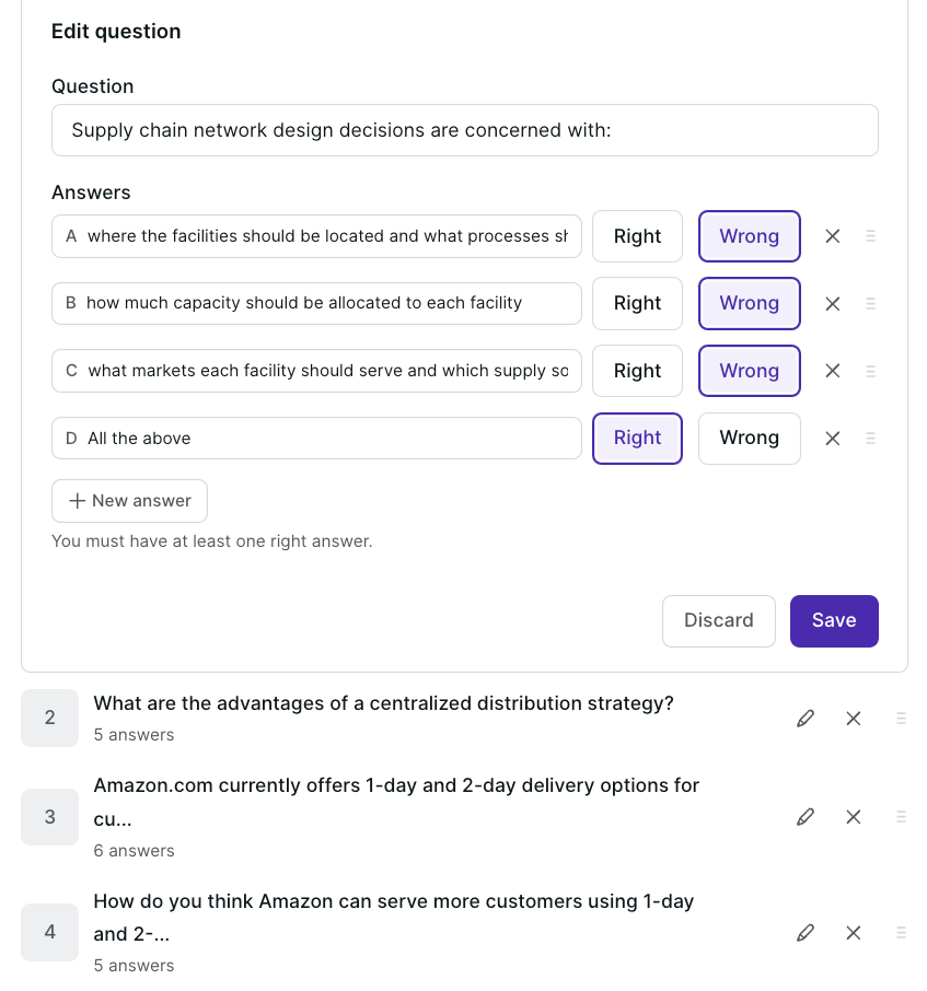 Creating a quiz in Podia