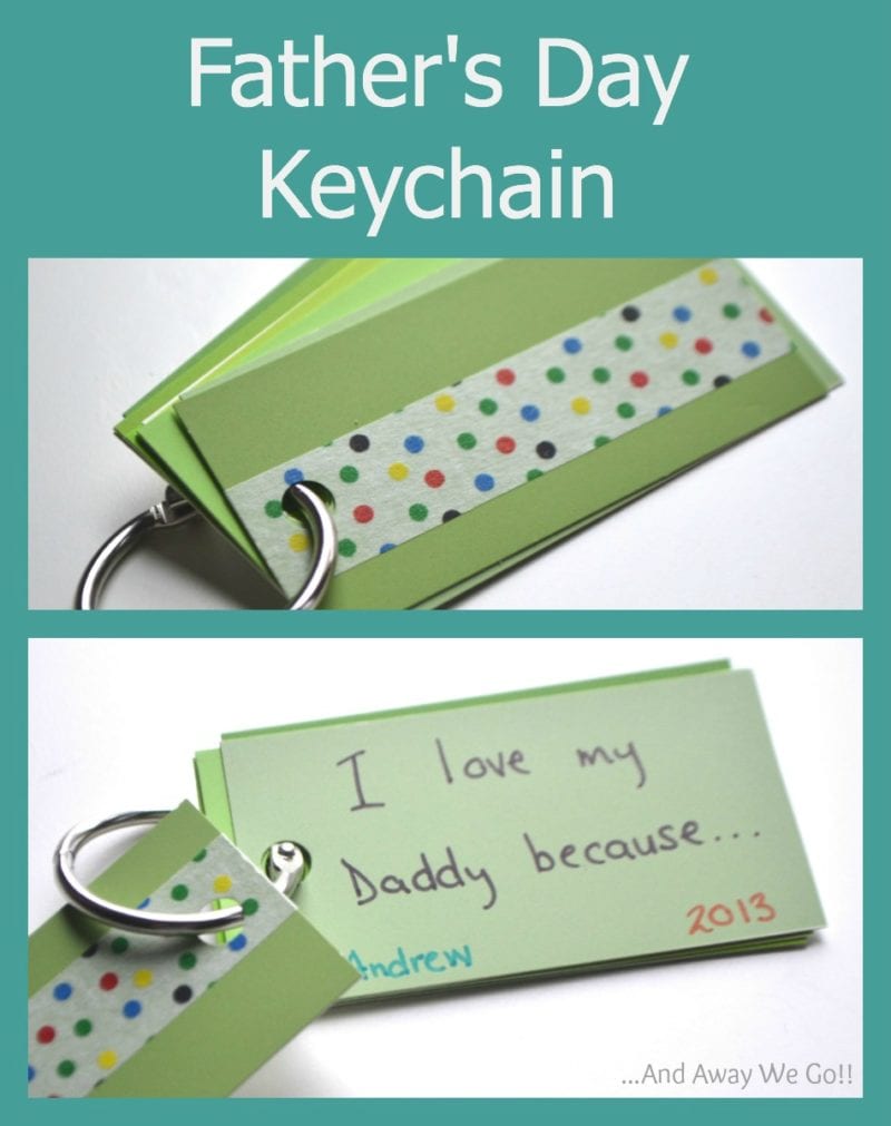 KeyChain Gift A keychain with personalized notes on it is shown.