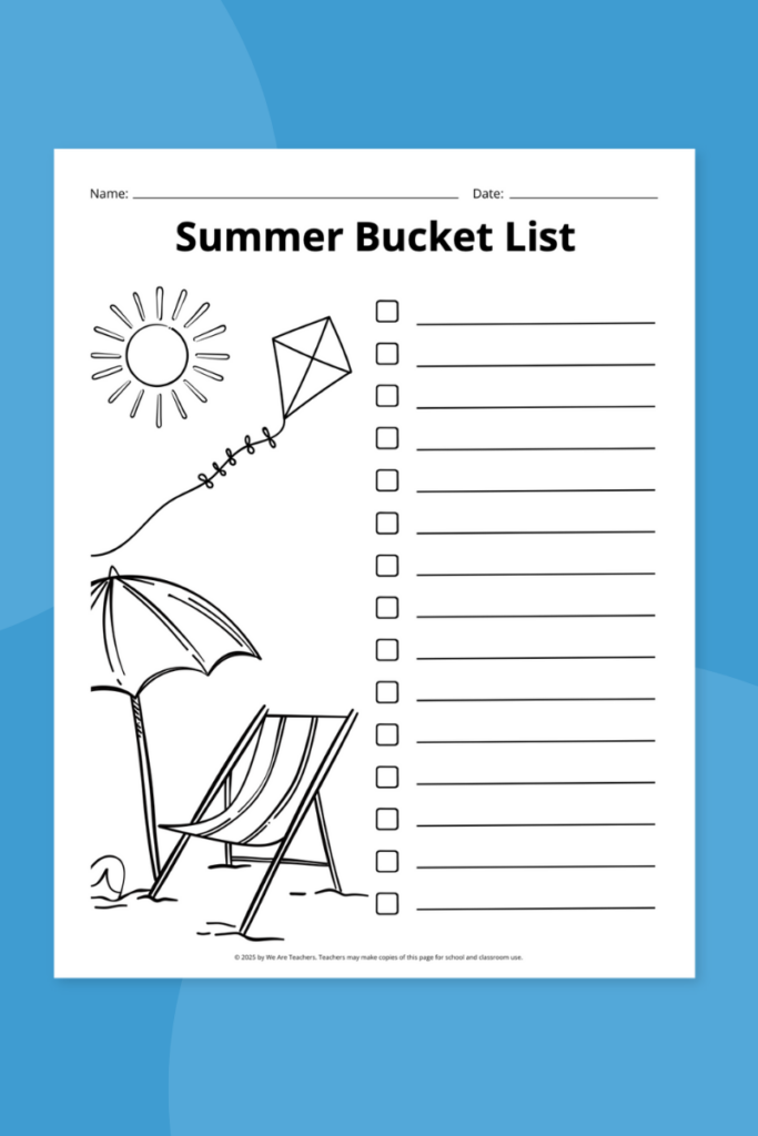 Summer Checklist