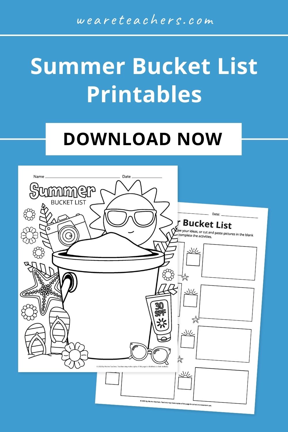 Keep students busy all summer long by helping them plan out their goals and must-dos before they head off for break with these bucket lists.