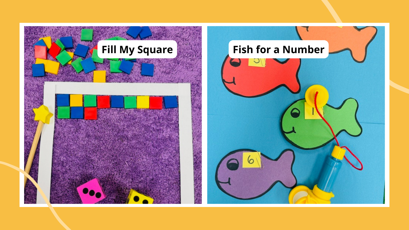 Active Math Games Feature Collage of Active Math Games