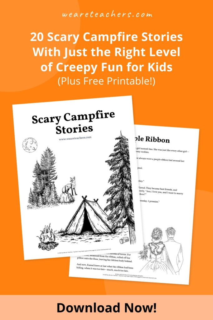 12 Scary Campfire Stories for Kids (Free Printable Bundle)