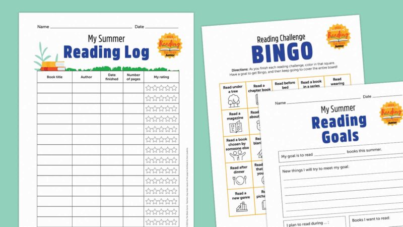 Summer Reading Activities Feature Summer reading log bundle