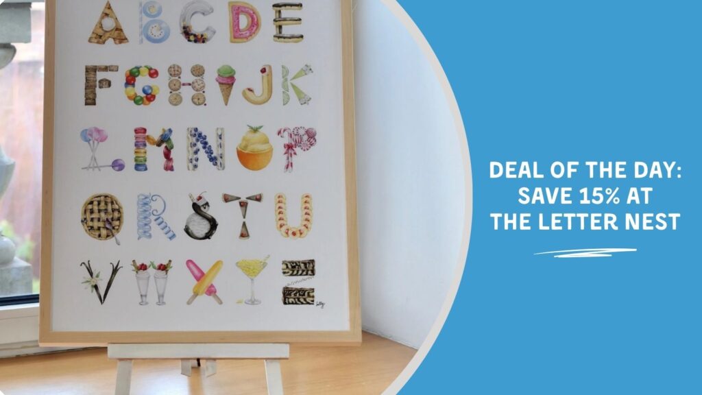 Deal of the Day: Save 15% at The Letter Nest