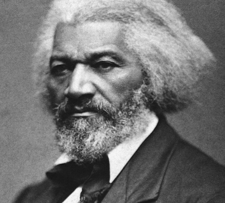 frederick-douglass black and white photo of Frederick Douglass