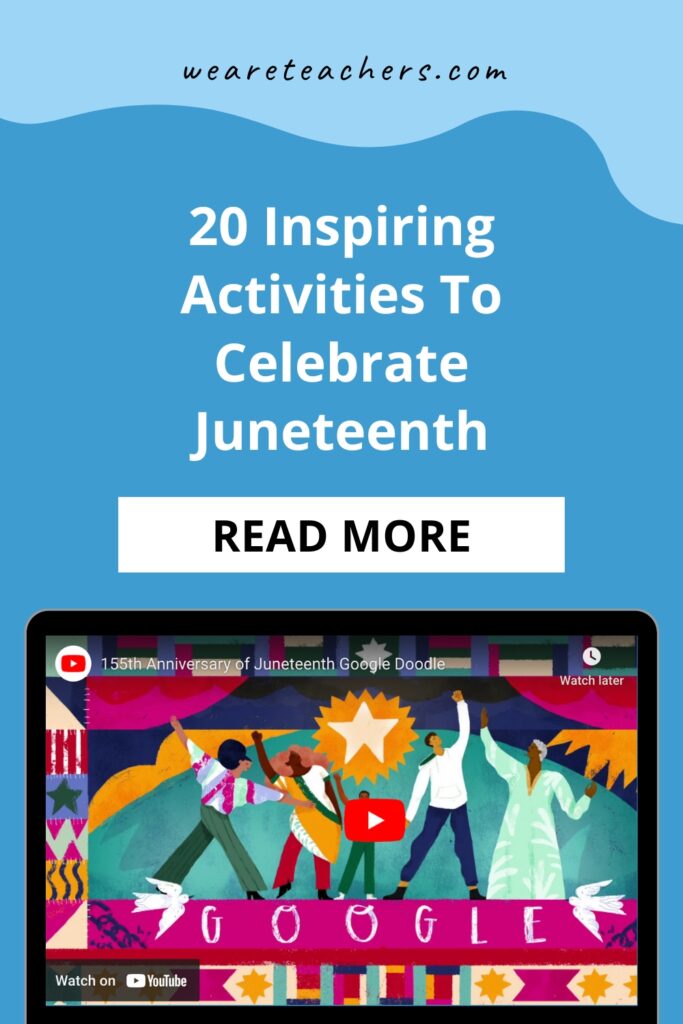 20 Inspiring Activities To Celebrate Juneteenth Get ideas for teaching Juneteenth with activities that introduce kids to the day when all slaves in the United States were finally freed.