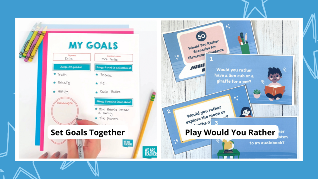 A collage of back to school ideas
