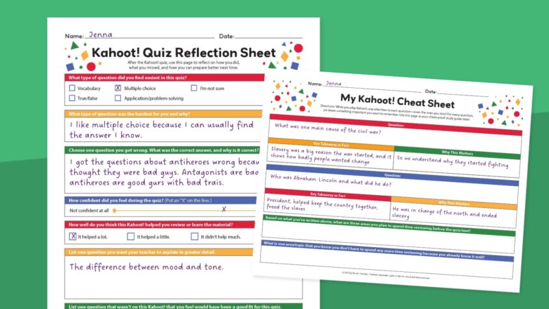 Kahoot study guide worksheets feature Kahoot study guide worksheets feature