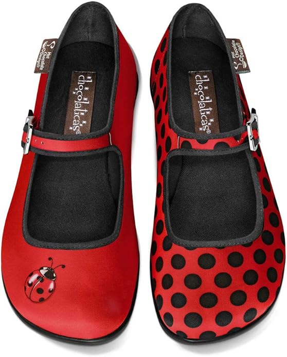 Hot Chocolate Chocolaticas shoes in a ladybug style
