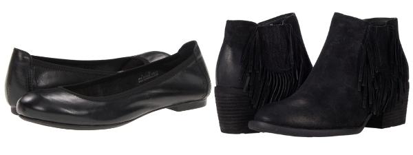 Born Julianne and Danni shoes in black