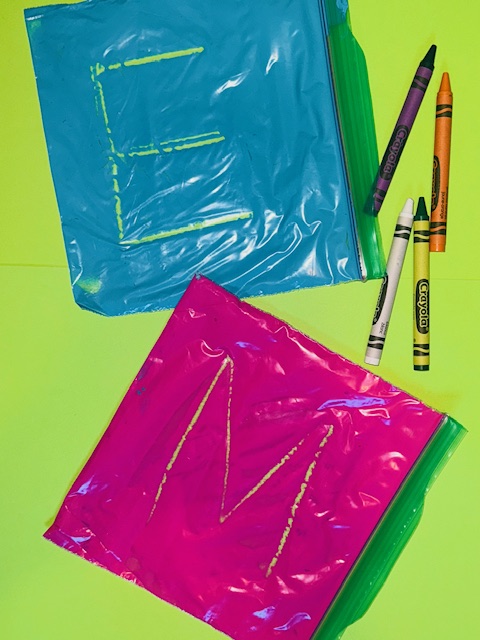 Squishy Bags with letters written on Squishy Bags with letters written on