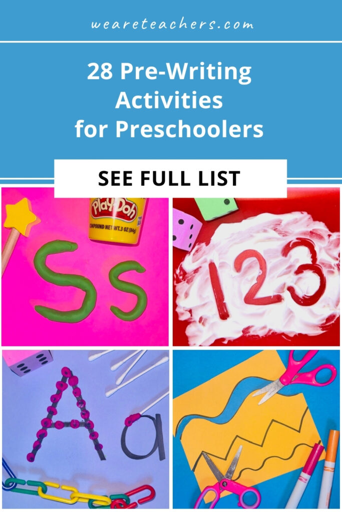 pre-writing activities Use these pre-writing activities for preschoolers to help your students develop the fine motor skills they'll need to write.
