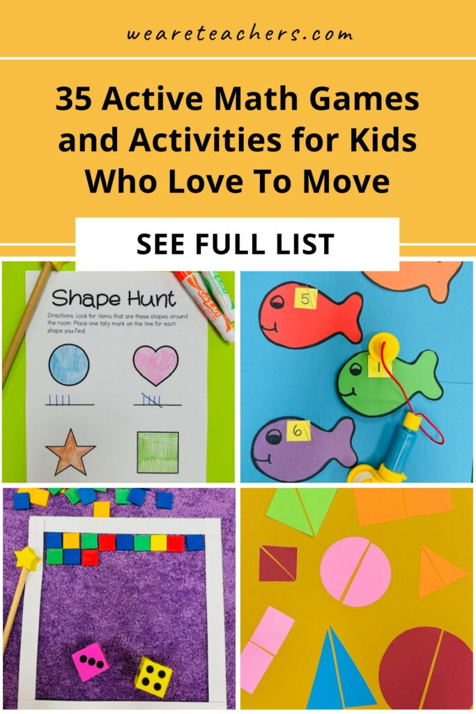 active math games Engage kinesthetic learners with active math games and activities that get them out of their seats and learning with their body and mind.