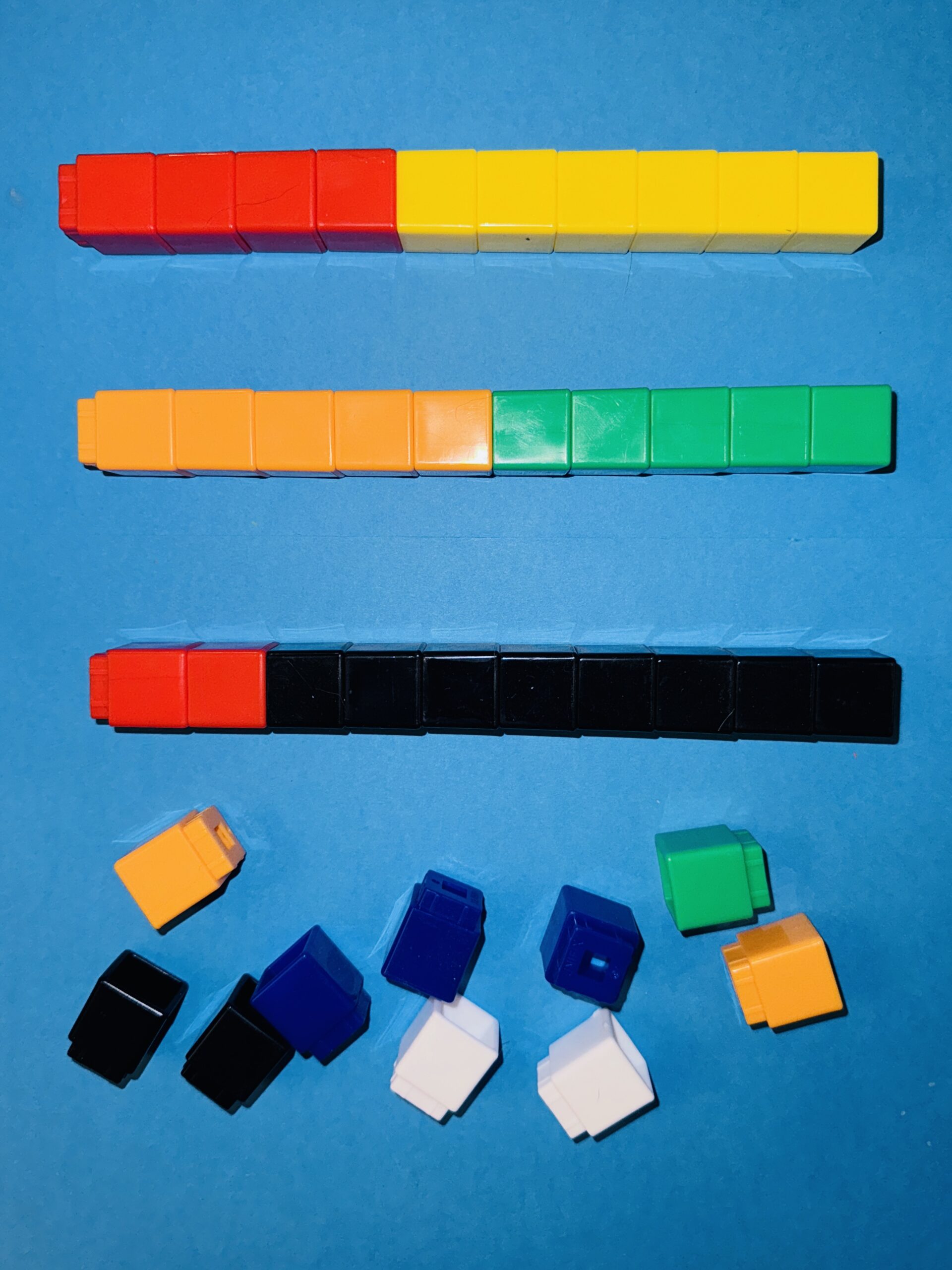 FractionTrains2 Building blocks set up to represent fractions