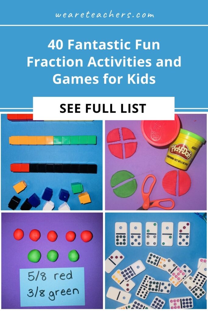 fraction activities These fraction games and activities help kids master tricky concepts with ease. They'll use dominoes, playing cards, paper plates, and more.