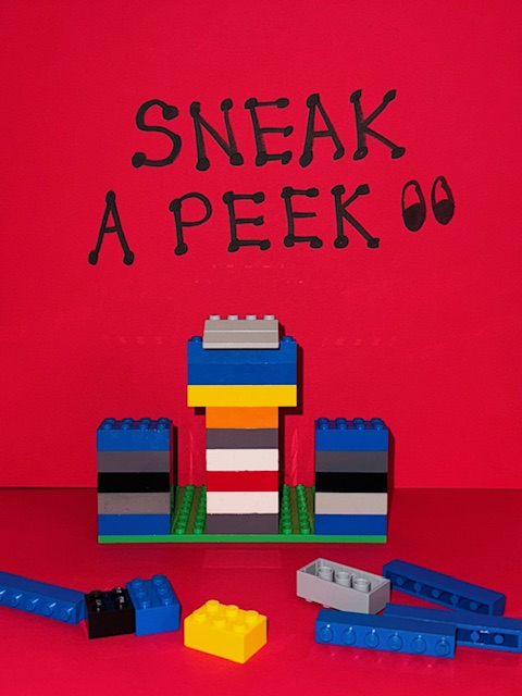 Sneak a Peak Sneak a peek activity with LEGO bricks