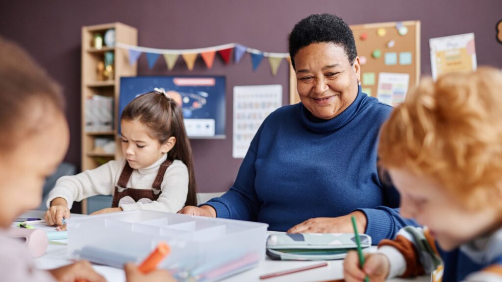 Photo of teacher enjoying the benefits of looping