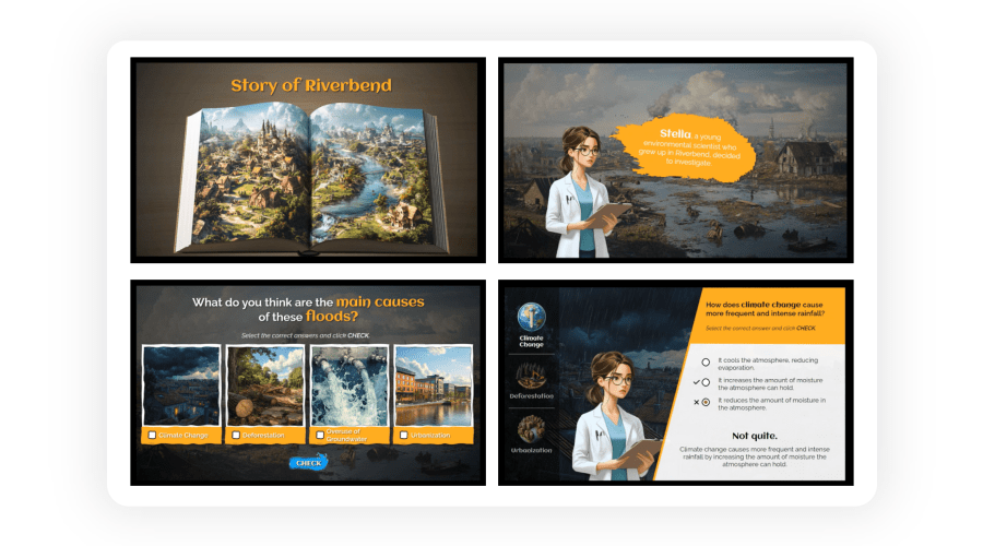 Climate Change Courses Created with Articulate Storyline and Other AI Tools