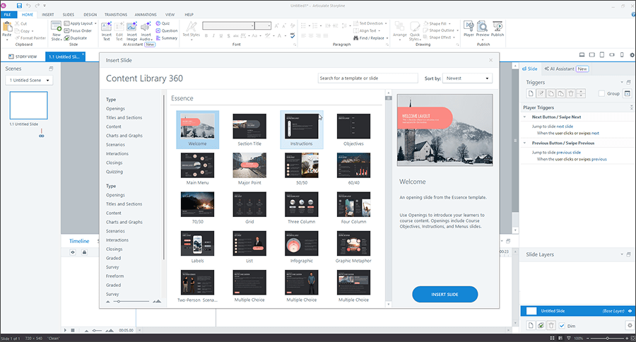 Articulate Storyline Content Library