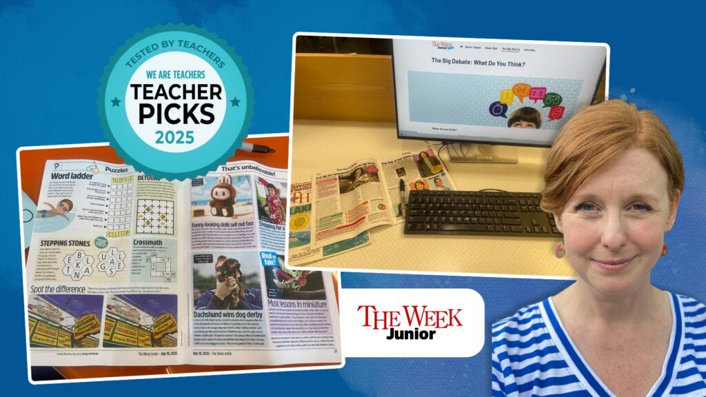 the week junior magazine covers with a teacher reviewer