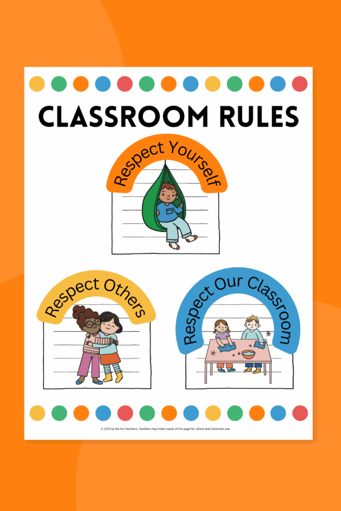 Classroom management plan classroom rules