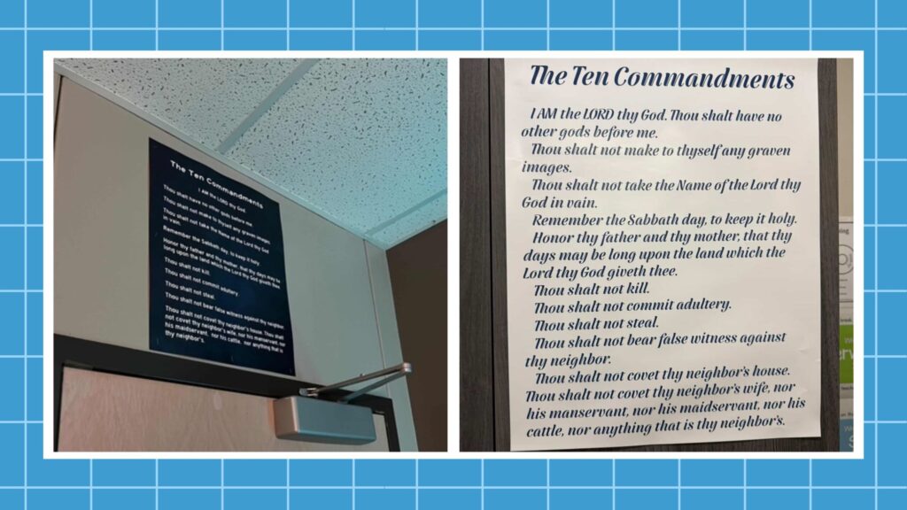 Classrooms who have had to reflect Texas Ten Commandments law