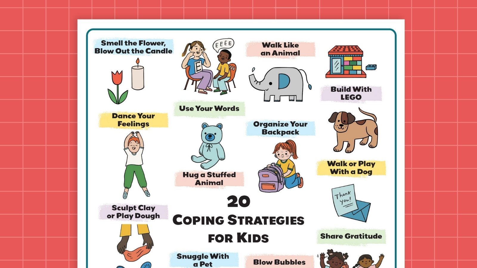 Free Coping Strategies for Kids Posters