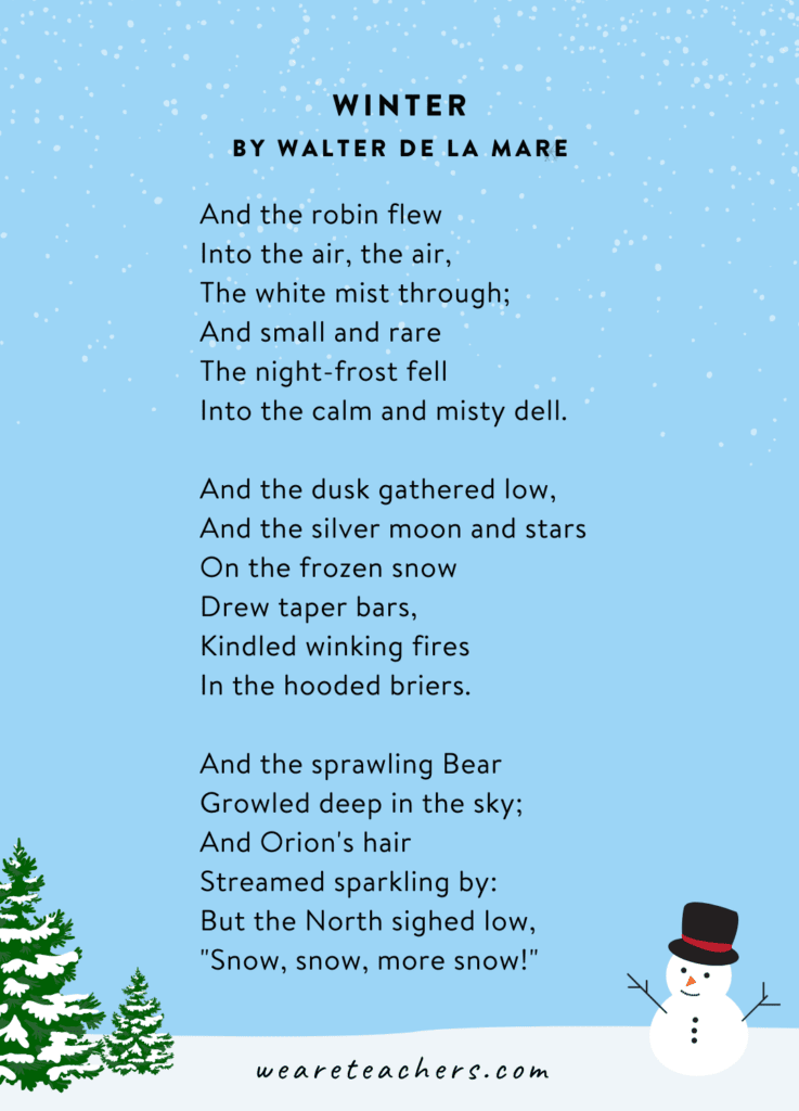 39 Delightful Winter Poems for Kids of All Ages