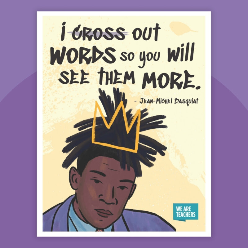 Jean-Michel Basquiat Printables Jean-Michel
Basquiat illustrated quote poster