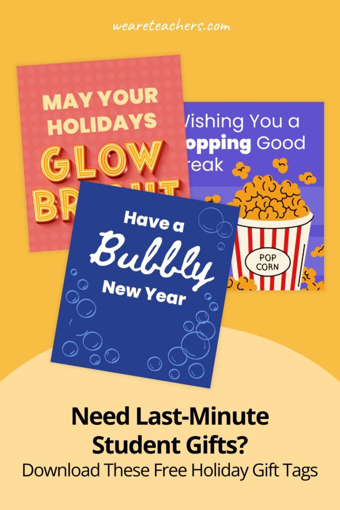 colorful printable holiday gift tags from teachers examples