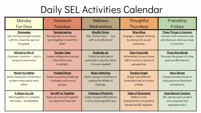 SEL Calendar