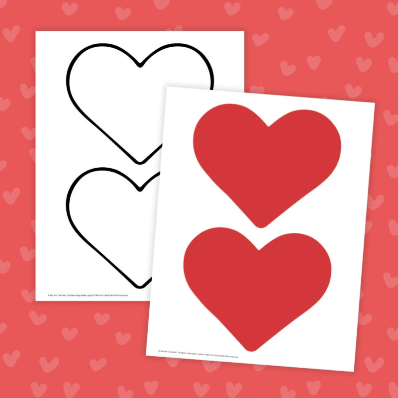 pages with two hearts 