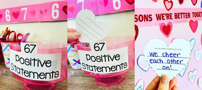 Valentine’s Day Bulletin Board an image of a student response sheet for a Valentine's Day bulletin Board