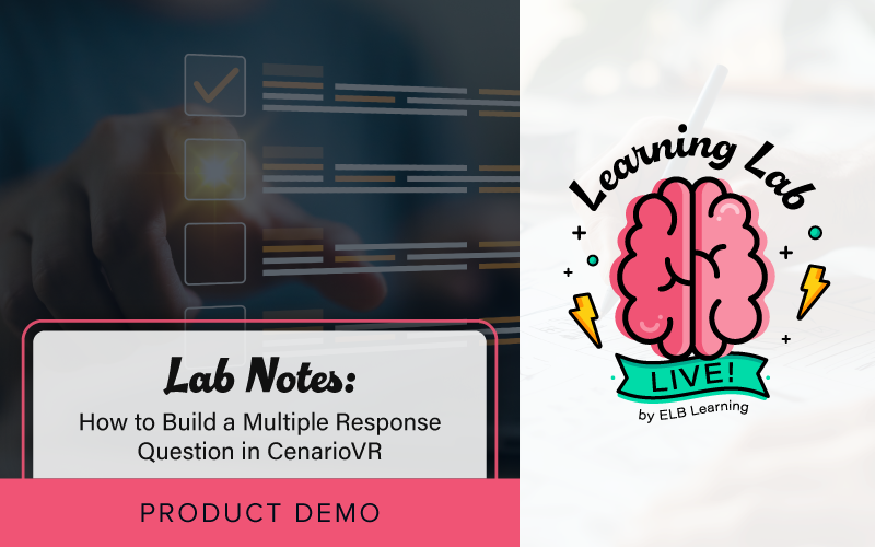 How to Build a Multiple Response Question in CenarioVR