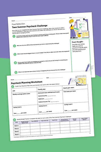 Paycheck Challenge Printables 1