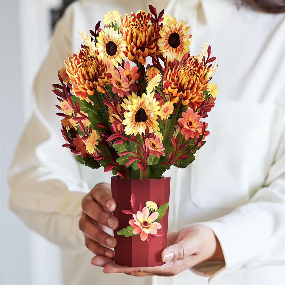 Lovepop paper flower bouquet of sunflowers and other flowers