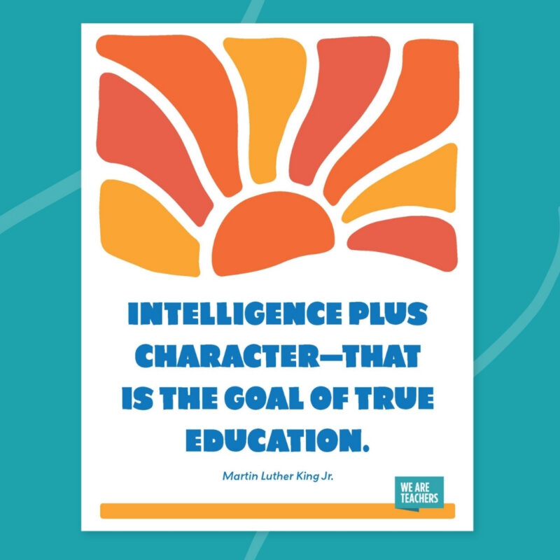 4 Inspirational quote for students by MLK Jr.