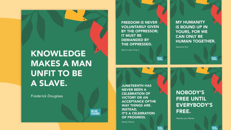 1 Free posters for Juneteenth for teachers