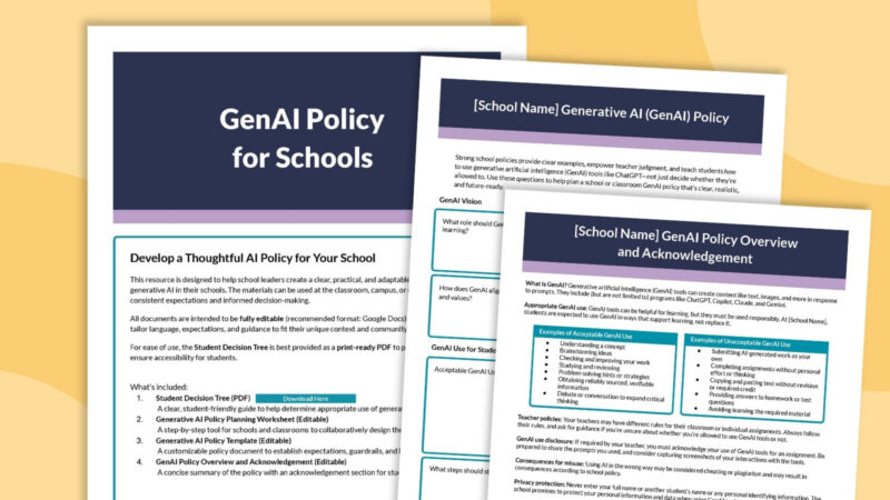 AI Policies for Schools an image of example AI policies for schools
