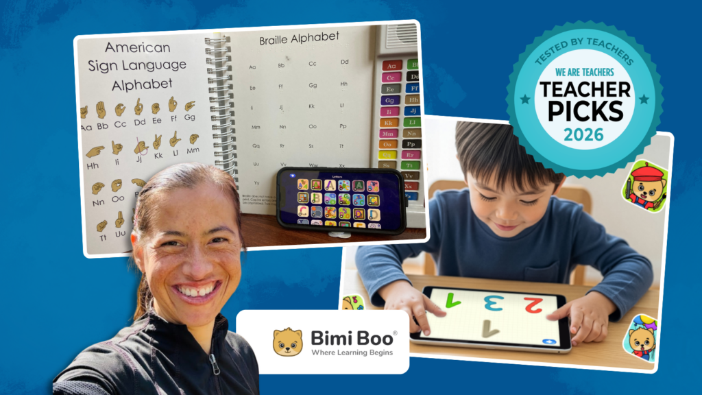 Feature Image for the Bimi Boo Academy app Teacher Picks