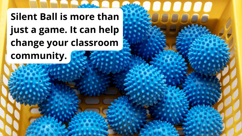 A basket of squishy balls with a caption that reads 