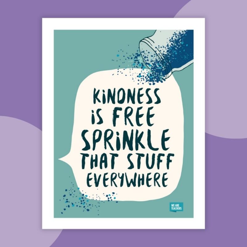 Kindness poster- Sprinkle that stuff everywhere