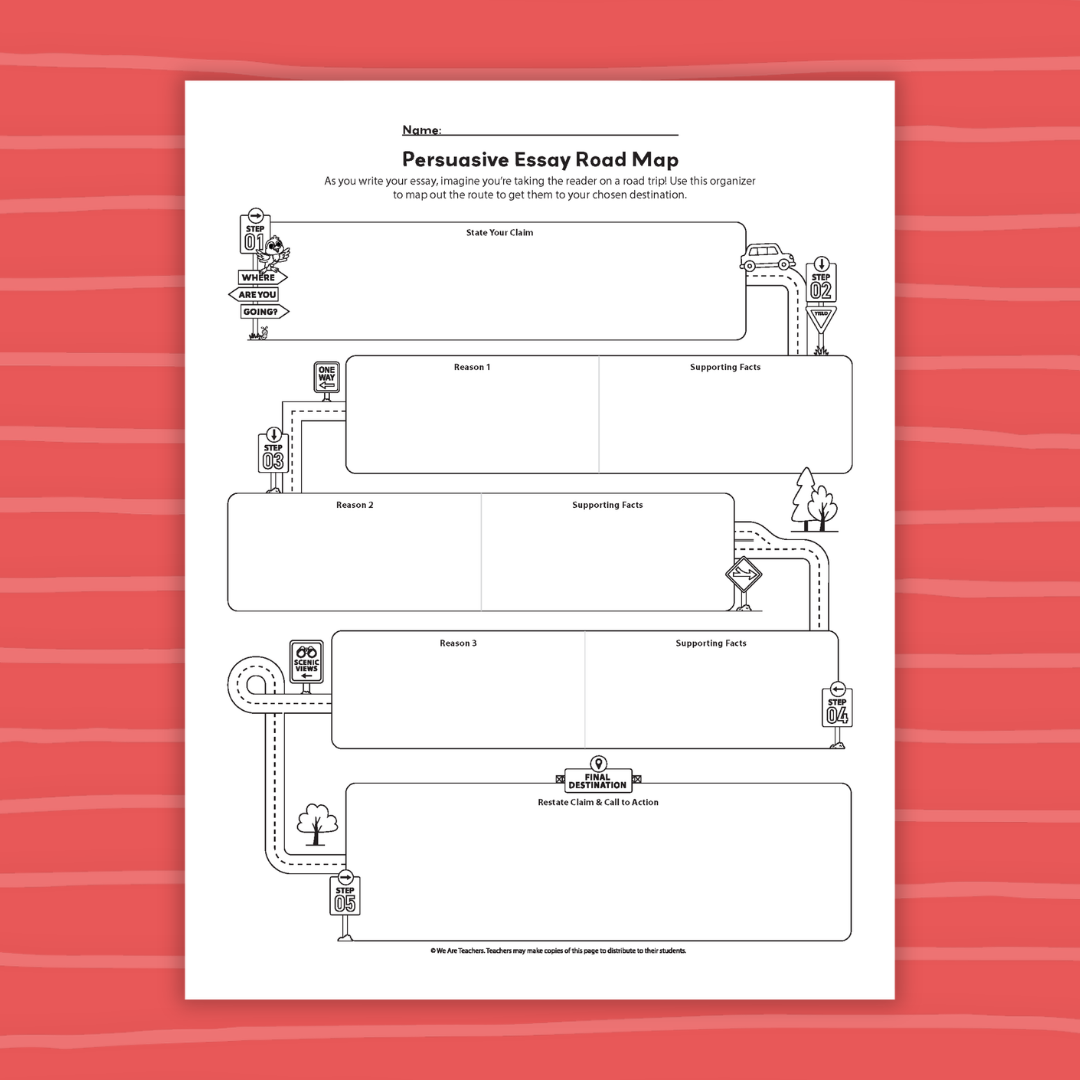 Persuasive Writing Graphic Organizer an image of a persuasive writing graphic organizer printable