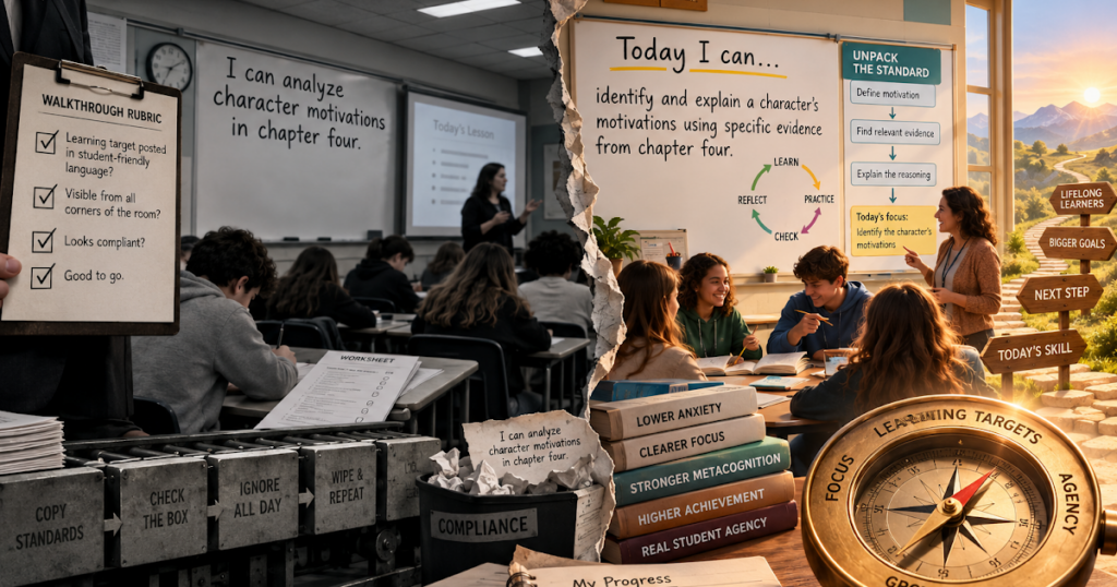 Rescuing Learning Targets from Administrative Wallpaper